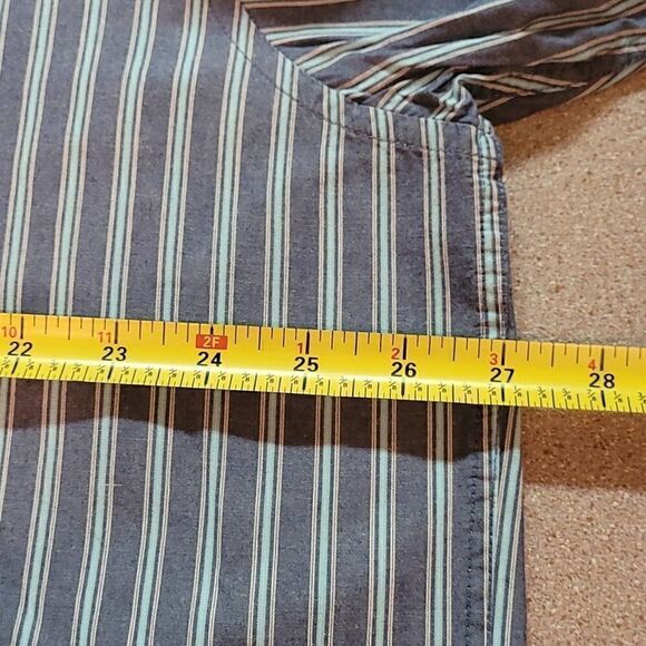 ARROW BLUE JEANS CO Men's Blue White Button Down Shirt Long-sleeved 2XL - Picture 6 of 10